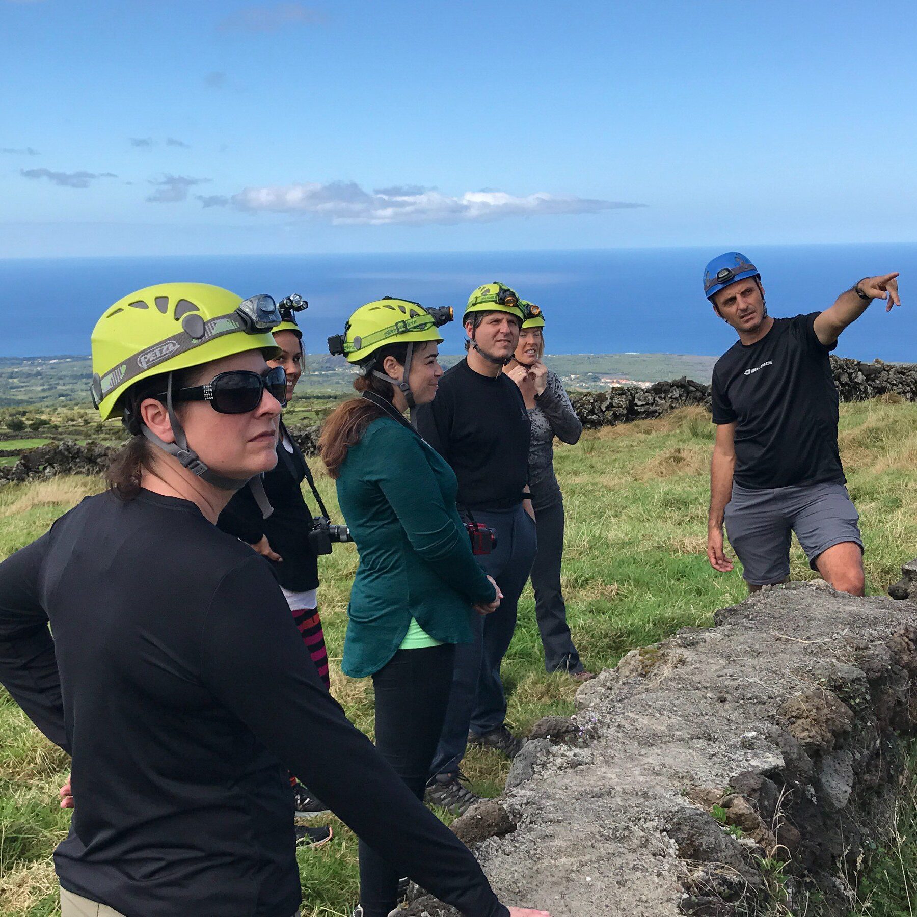 Group of people in the Azores